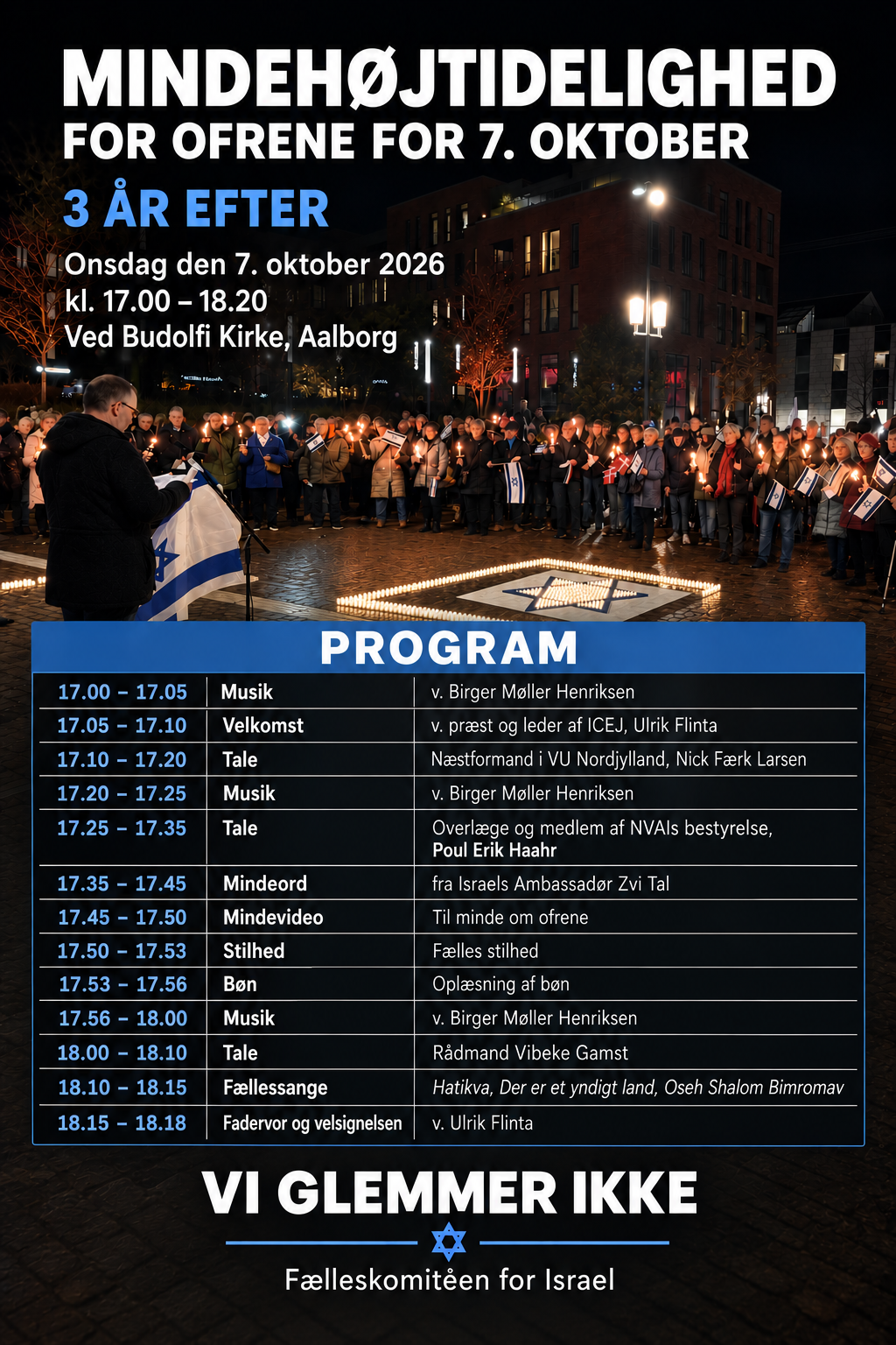 Mindehøjtidelighed 7. oktober 2026